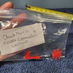 1986 Chuck Norris Karate Kommandos Warrior Whirlwind Star of Terror Weapon Red